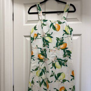 Ann Taylor Lemon Print Dress Size 4 NWT